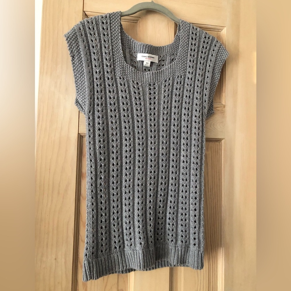 Isaac Mizrahi Textured Gray Women's Sweater